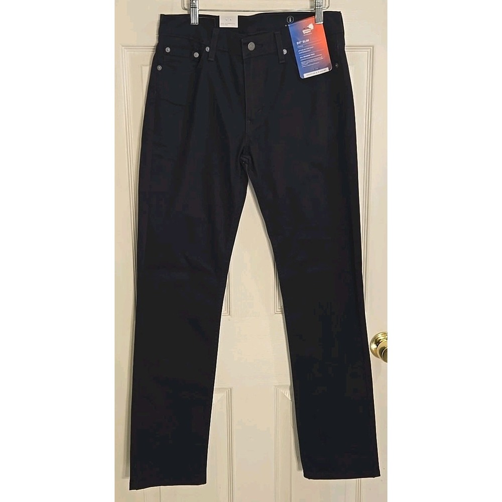 Levi's 511 Slim Pants 30x32 Blue Sits Below Waist Mens Stretch NEW